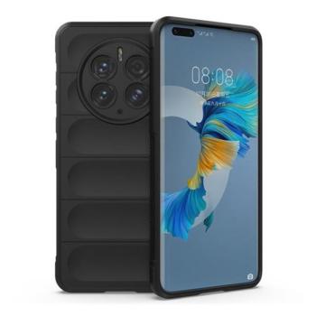 Huawei Mate 50 Pro, Szilikon tok, közepesen ütésálló, 3D minta, fekete kép