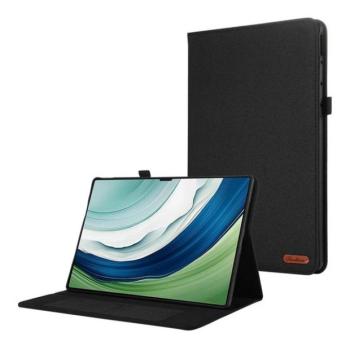 Huawei MatePad Pro (12.2) (2024), mappa tok, stand, textil hatás, fekete kép