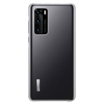 HUAWEI műanyag telefonvédő ÁTLÁTSZÓ Huawei P40 kép