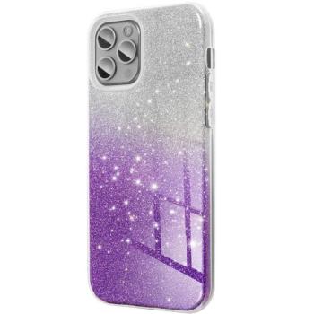 Huawei P Smart (2020), Szilikon tok, csillogó, Forcell Shining, lila/ezüst kép