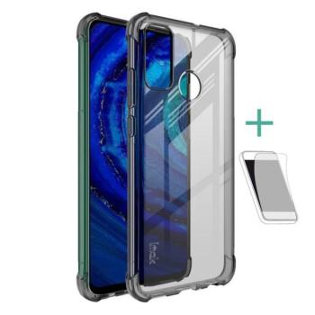 Huawei P Smart (2020), Szilikon tok, közepesen ütésálló, légpárnás sarok, IMAK, füst kép