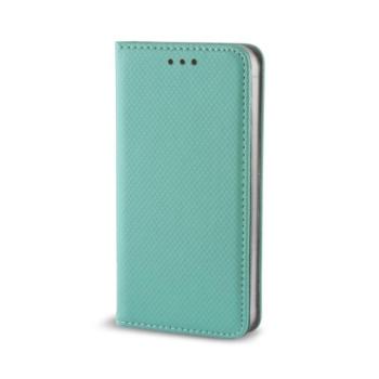 Huawei P Smart 2020 telefon tok, könyvtok, oldalra nyíló tok, mágnesesen záródó, menta kék kép