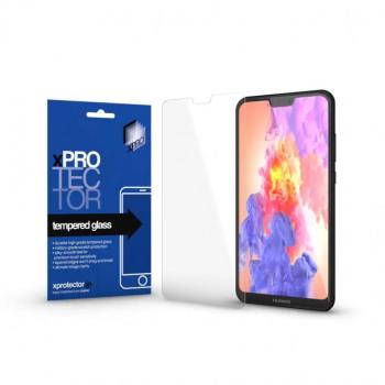 Huawei P20 Lite, Kijelzővédő fólia, ütésálló fólia (az íves részre NEM hajlik rá!), Tempered Glass (edzett üveg), 0.33, Xprotector, Clear kép