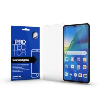 Huawei P30, Kijelzővédő fólia, ütésálló fólia (az íves részre NEM hajlik rá!), Tempered Glass (edzett üveg), 0.33, Xprotector, Clear kép