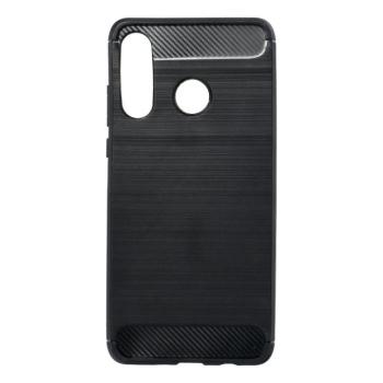 Huawei P30 Lite szilikon tok, fekete, Carbon fiber kép