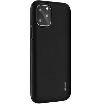 Huawei P40, Szilikon tok, műanyag kerettel, közepesen ütésálló, Roar Rico Armor, fekete kép