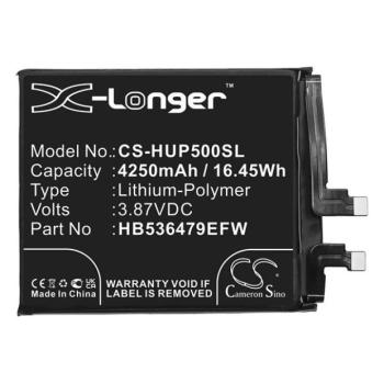 Huawei P50 Pro, Akkumulátor, 4250 mAh, Li-Polymer, Cameron Sino, kompatibilis kép