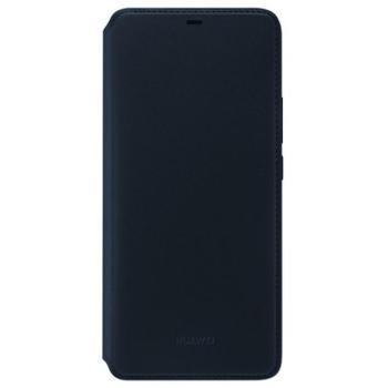 HUAWEI tok álló, bőr hatású (FLIP, oldalra nyíló, bankkártya tartó) SÖTÉTKÉK Huawei Mate 20 Pro kép