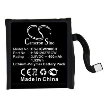 Huawei Watch 2 / Watch 2 Pro, Akkumulátor, 400 mAh, Li-Polymer, Cameron Sino, kompatibilis kép