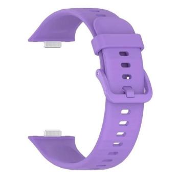 Huawei Watch Fit 3, szilikon pótszíj, állítható, lila kép