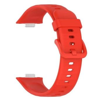 Huawei Watch Fit 3, szilikon pótszíj, állítható, piros kép