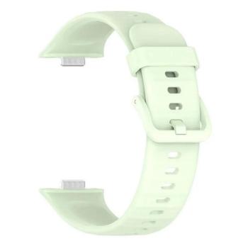 Huawei Watch Fit 3, szilikon pótszíj, állítható, világoszöld kép