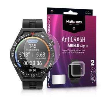 Huawei Watch GT 3 SE ütésálló képernyővédő fólia - MyScreen Protector AntiCrash Shield Edge3D - 2 db/csomag - átlátszó kép