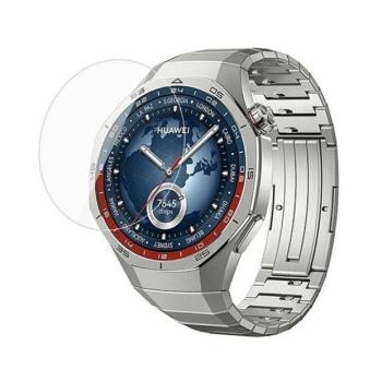 Huawei Watch GT5 Pro (42 mm), Kijelzővédő fólia, ütésálló fólia (az íves részre nem hajlik rá!), Tempered Glass (edzett üveg), Clear kép