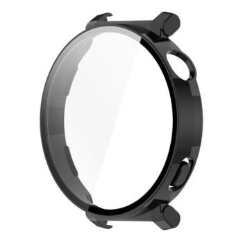 Huawei Watch GT5 Pro (42 mm), Műanyag védőkeret, kijelzővédő üveggel, közepesen ütésálló, szíj nélkül, fekete kép