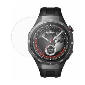Huawei Watch GT5 Pro (46 mm), Kijelzővédő fólia, ütésálló fólia (az íves részre nem hajlik rá!), Tempered Glass (edzett üveg), Clear kép