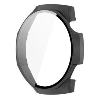 Huawei Watch GT5 Pro (46 mm), Műanyag védőkeret, kijelzővédő üveggel, közepesen ütésálló, szíj nélkül, fekete kép