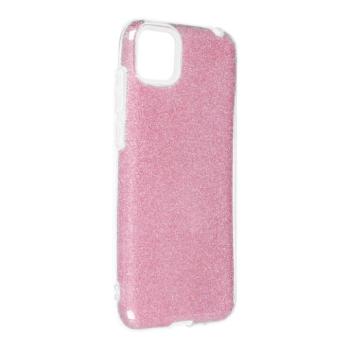 Huawei Y5P szilikon tok, csillámos, hátlap tok, pink, Shining kép