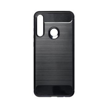 Huawei Y6P szilikon tok, fekete, Carbon fiber kép