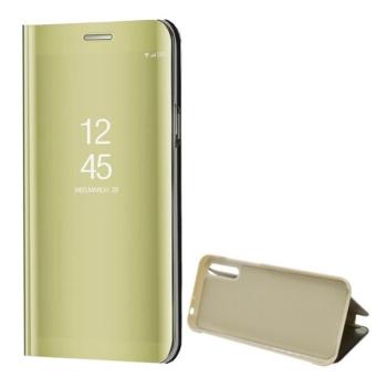 Huawei Y8p, Oldalra nyíló tok, hívás mutatóval, Smart View Cover, arany (utángyártott) kép