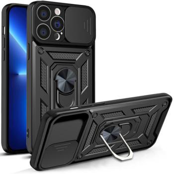 Hybrid Armor Camshield tok iPhone 13 Pro Max Armor tok kameratok fekete kép
