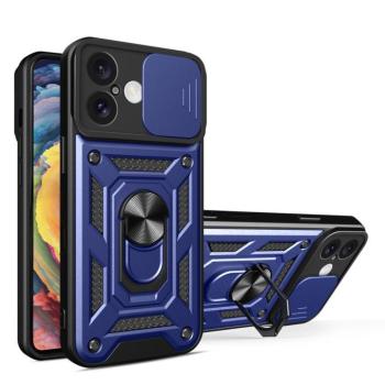 Hybrid Armor Camshield tok iPhone 16 Plus - kék kép