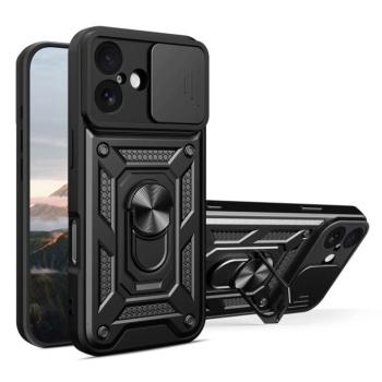 Hybrid Armor Camshield tok iPhone 17 - fekete kép