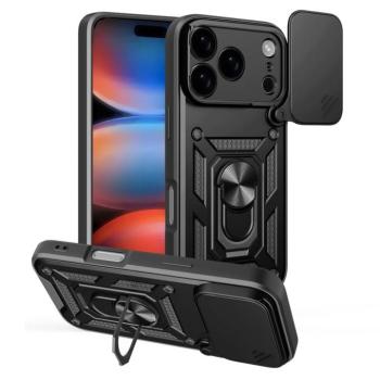 Hybrid Armor Camshield tok iPhone 17 Pro - fekete kép