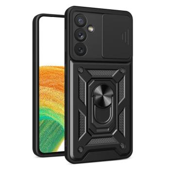 Hybrid Armor Camshield tok Samsung Galaxy A34 5G Armor tok kameravédővel fekete kép