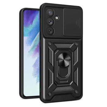 Hybrid Armor Camshield tok Samsung Galaxy A54 5G Armor tok kameravédővel fekete kép