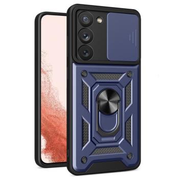 Hybrid Armor Camshield tok Samsung Galaxy S23+ Armor tok kameravédővel kék kép