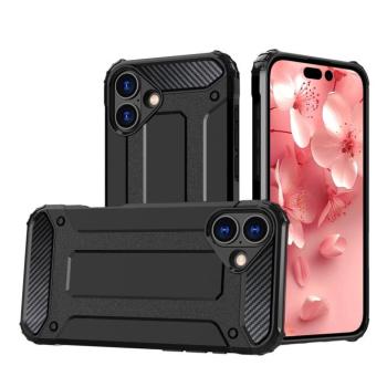 Hybrid Armor tok iPhone 16 Plus - fekete kép