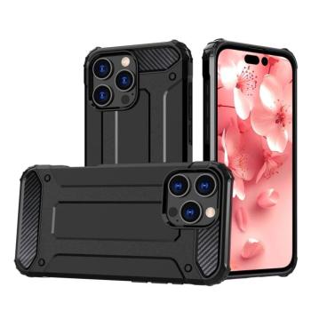 Hybrid Armor tok iPhone 16 Pro - fekete kép