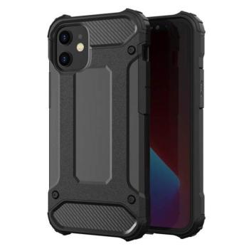 hybrid Armor tok Kemény tok iPhone 12 Pro Max fekete telefontok kép
