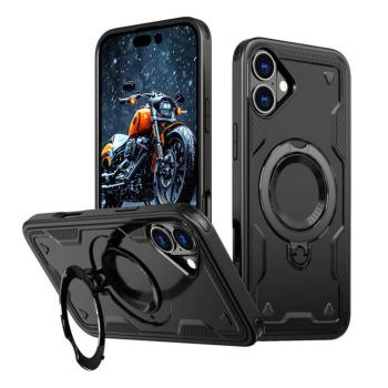 Hybrid Armor Trendy MagSafe-kompatibilis tok iPhone 16 - fekete kép