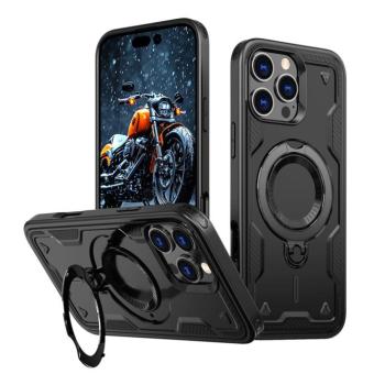 Hybrid Armor Trendy MagSafe-kompatibilis tok iPhone 16 Pro Max - fekete kép