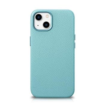 iCarer Litchi prémium bőr tok iPhone 14 Plus mágneses bőr tok MagSafe zöld (WMI14220711-GN) kép
