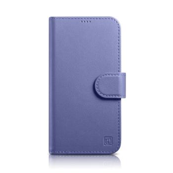 iCarer tárca tok 2in1 iPhone 14 Plus Flip bőr tok Anti-RFID világos lila (WMI14220727-LP) kép