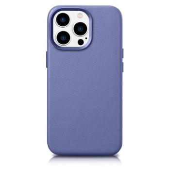 iCarer tok bőr valódi bőr tok iPhone 14 Pro Max Light Purple (WMI14220708-LP) (MagSafe kompatibilis) kép