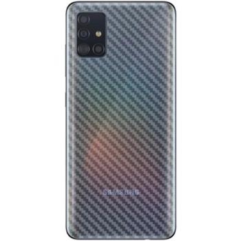IMAK hátlapvédő fólia (karcálló, ujjlenyomat mentes, full cover, karbon minta) ÁTLÁTSZÓ Samsung Galaxy A51 (SM-A515F) kép