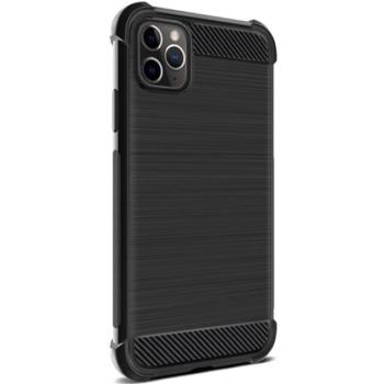 IMAK VEGA szilikon telefonvédő (közepesen ütésálló, légpárnás sarok, szálcsiszolt, karbon minta) FEKETE Apple iPhone 11 Pro kép