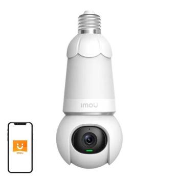 Imou 2in1 360 fokban forgatható Wi-Fi beltéri világítás/biztonsági kamera, 5MP, fehér kép