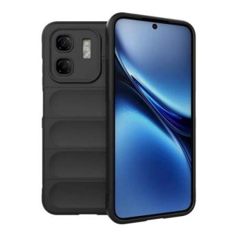Infinix Hot 50i 4G (X6531), Szilikon tok, közepesen ütésálló, 3D minta, fekete kép
