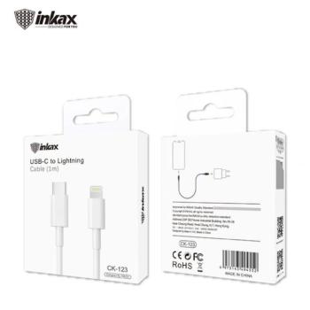 INKAX CK-123 PD Lightning 3.1A 1M Adatkábel - Fehér kép