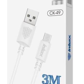INKAX CK-49 Lightning 3M Adatkábel - Fehér kép