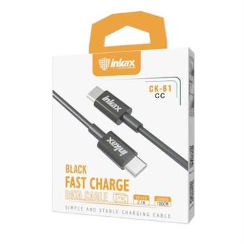 INKAX CK-61 USB PD 1M Adatkábel - Fekete kép