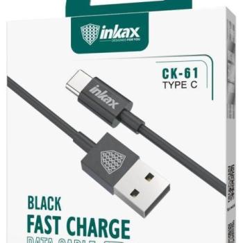 INKAX CK-61 USB Type-C 1M Adatkábel - Fekete kép