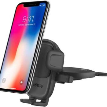 iOttie Easy One Touch 5 autós tartó CD nyílásba, vezetéknélküli töltéssel, fekete kép