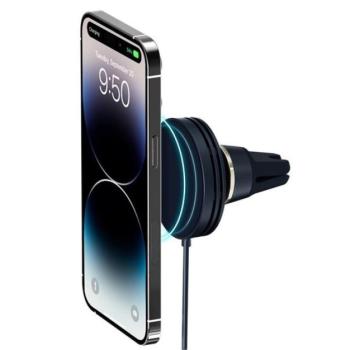 iOttie Velox Mini MagSafe mágneses univerzális autós tartó wireless töltővel, szellőzőrácsba kép