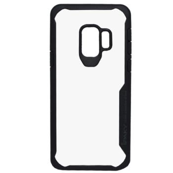 IPAKY műanyag telefonvédő (szilikon keret, közepesen ütésálló, átlátszó hátlap) FEKETE Samsung Galaxy S9 (SM-G960) kép